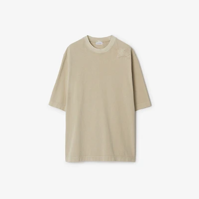 Cotton T-shirt in Safari - Men | Burberry® Official