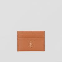Grainy Leather TB Card Case in Warm Russet Brown - Women | Burberry® Official
