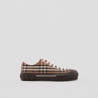 Vintage Check Cotton Sneakers Birch Brown - Women | Burberry® Official