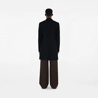 Wool Tailored Coat in Navy - Men | Burberry® Official