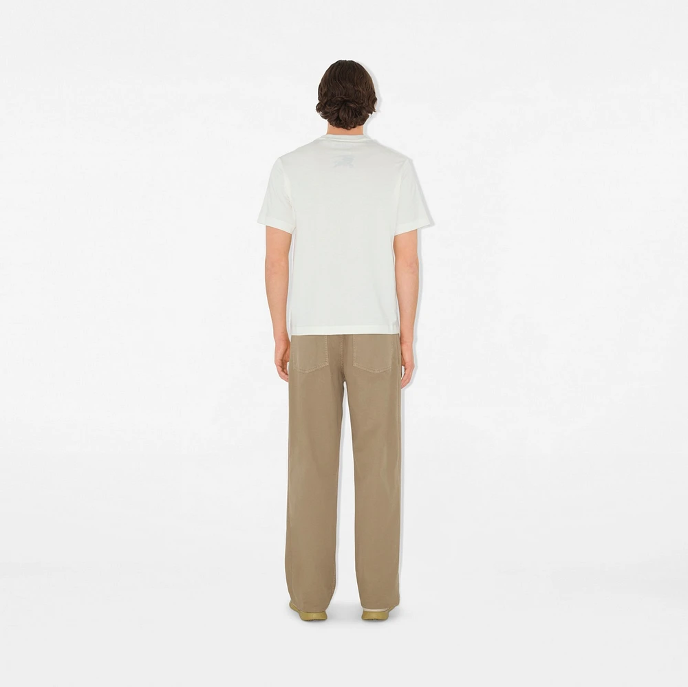 EKD Cotton T-shirt in Chalk - Men | Burberry® Official