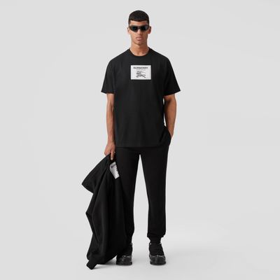 Prorsum Label Cotton T-shirt Black - Men | Burberry® Official