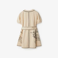 EKD Cotton Dress in Calico | Burberry® Official