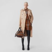 Check Wool Flannel Tailored Shorts Dark Birch Brown - Women | Burberry® Official