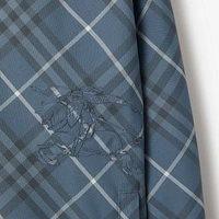 Reversible Check Hooded Jacket in Pewter - Men | Burberry® Official