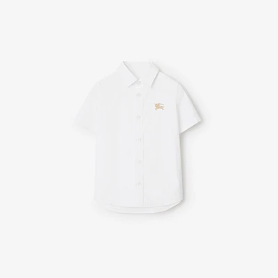 Stretch Cotton Shirt in White | Burberry® Official