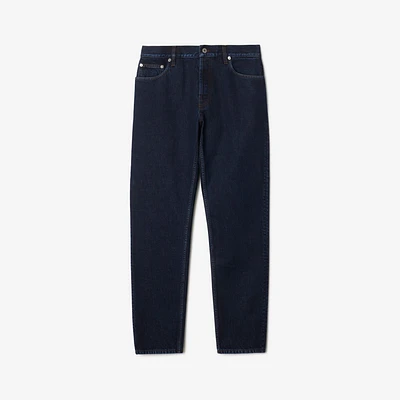 Slim Fit Jeans in Indigo - Men, Cotton | Burberry® Official