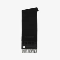 Reversible Check Cashmere Scarf in Charcoal/black | Burberry® Official
