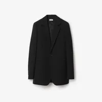 Wool Tailored Jacket in Black - Women | Burberry® Official