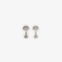 Enamel Check Cufflinks in Silver - Men | Burberry® Official
