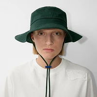 Cotton Sun Hat in Jungle - Men | Burberry® Official