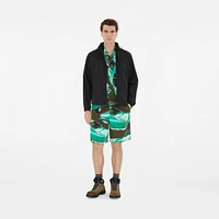 Knight Stamp Nylon Jacket in Black - Men | Burberry® Official