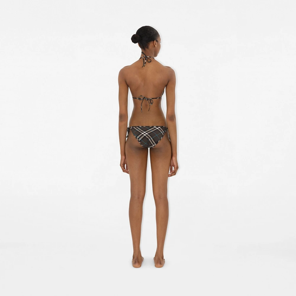 Check Bikini Briefs in Snug - Women, Nylon | Burberry® Official