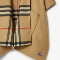 EKD Cashmere Hooded Cape in Archive beige | Burberry® Official