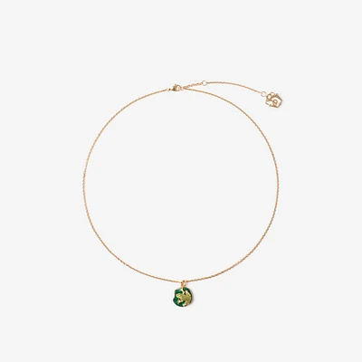 Frog Charm Necklace in Gold/multicolour - Women | Burberry® Official