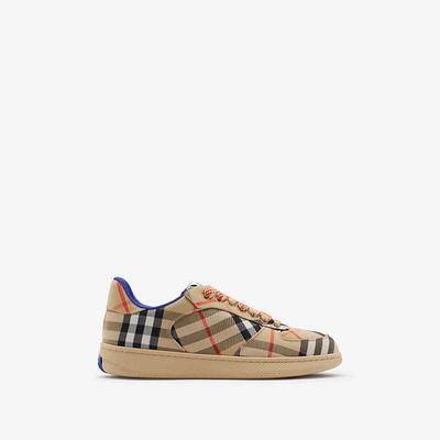 Check Terrace Sneakers in Sand - Women | Burberry® Official