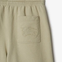 Cotton Shorts in Lichen - Men | Burberry® Official
