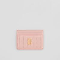 Quilted Leather Lola Card Case in Dusky Pink - Women | Burberry® Official