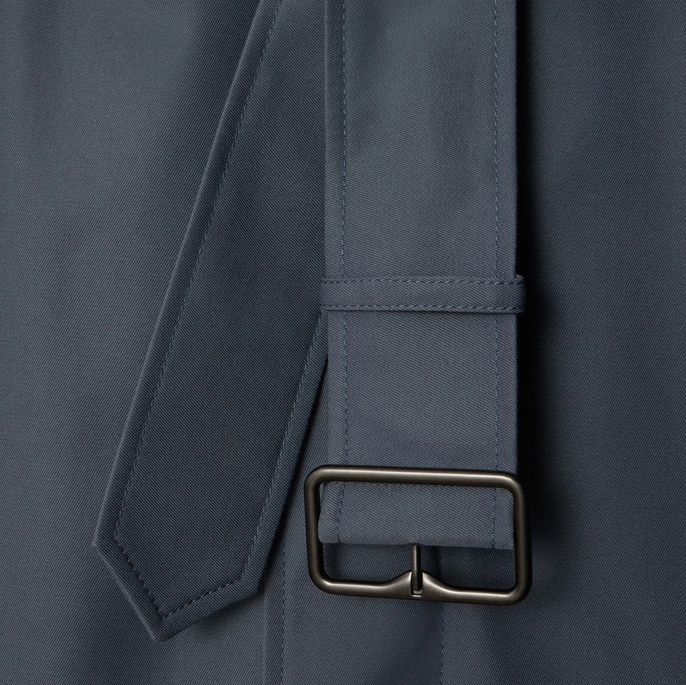 Mid-length Cotton Trench Coat in Magnet - Men | Burberry® Official