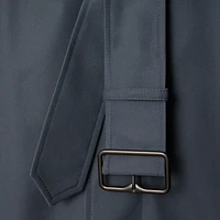 Mid-length Cotton Trench Coat in Magnet - Men | Burberry® Official