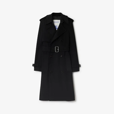 Cashmere Trench Coat in Black - Women | Burberry® Official