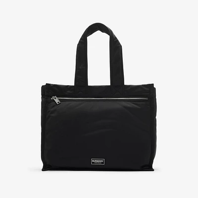 Large Nylon Tote in Black - Men | Burberry® Official