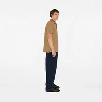 Cotton Polo Shirt in Camel - Men | Burberry® Official