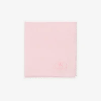 Wide Check Wool Silk Scarf in Sugar | Burberry® Official