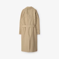 EKD Long Cotton Blend Car Coat in Sand - Men | Burberry® Official