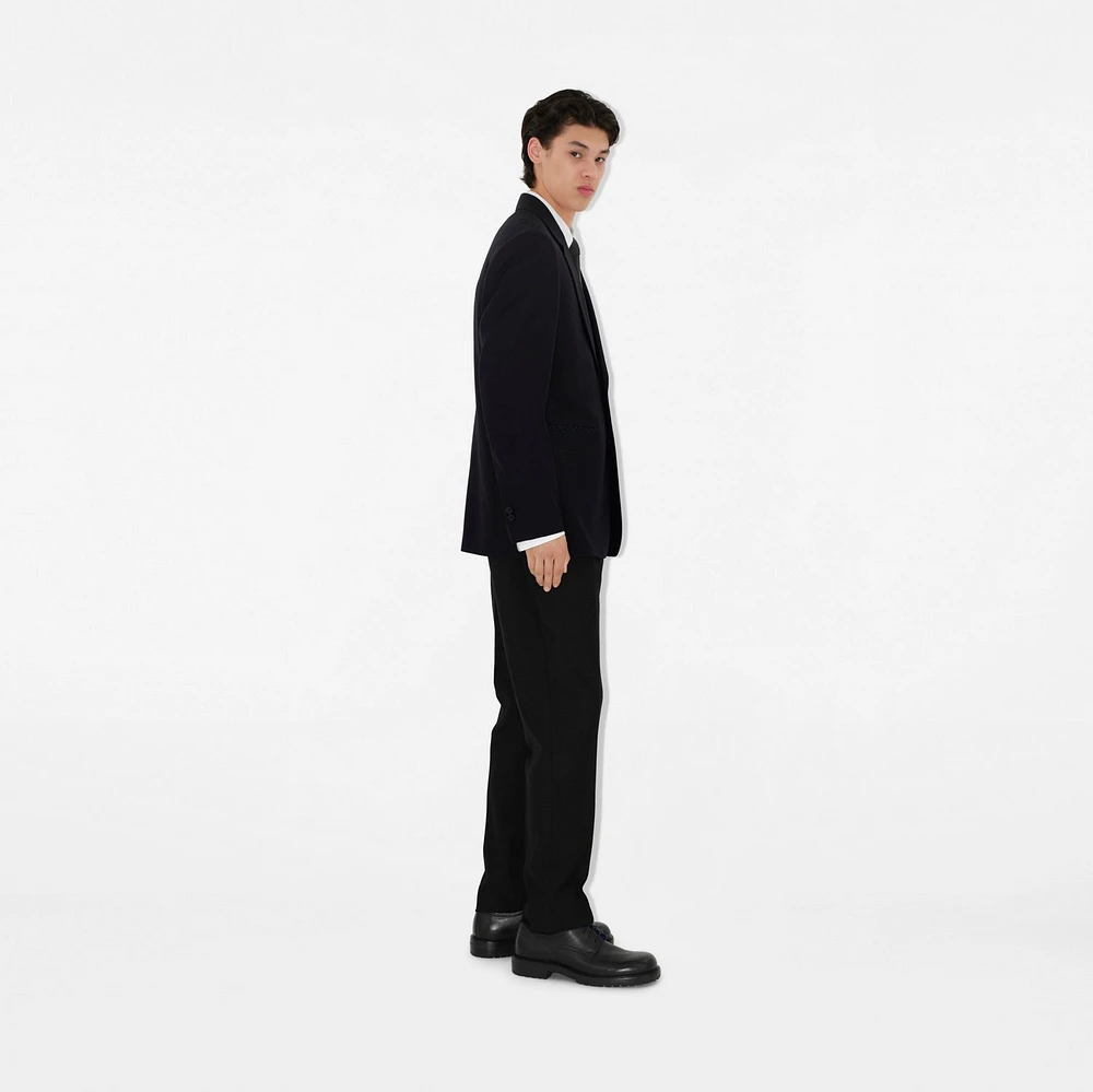 Wool Tailored Jacket in Black - Men | Burberry® Official