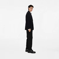 Wool Tailored Jacket in Black - Men | Burberry® Official