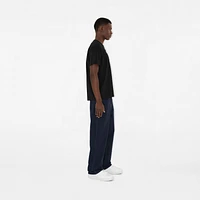 Logo Cotton T-shirt in Black - Men | Burberry® Official