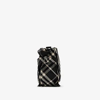 Medium Check Trench Tote in Black/calico - Men | Burberry® Official