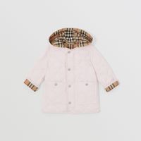 Diamond Quilted Nylon Hooded Jacket Alabaster Pink - Children | Burberry® Official