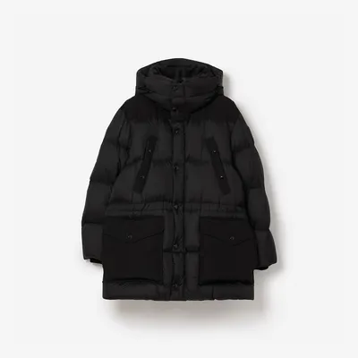 Nylon Puffer Coat in Black - Men | Burberry® Official