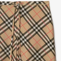 Check Silk Pyjama Trousers in SAND IP CHECK - Women | Burberry® Official