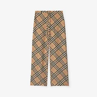 Check Silk Pyjama Trousers in SAND IP CHECK - Women | Burberry® Official