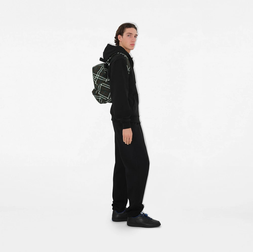 EKD Badge Cotton Jogging Pants in Black - Men | Burberry® Official