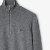 Cashmere Blend Half-zip Sweater in Grey - Men | Burberry® Official