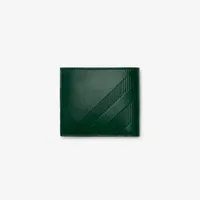 Check Bifold Coin Wallet in Vine - Men, Leather | Burberry® Official
