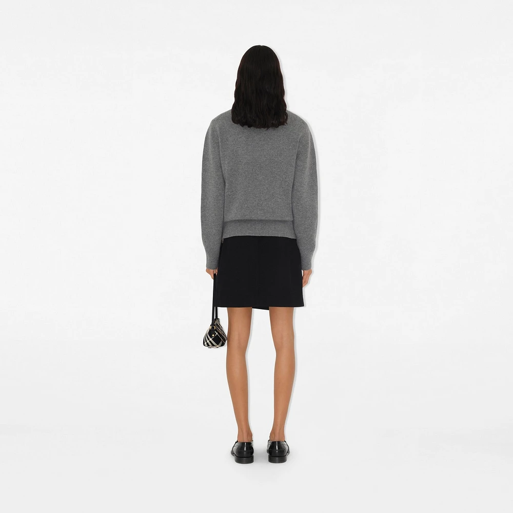 EKD Wool Cashmere Sweater in Grey - Women | Burberry® Official