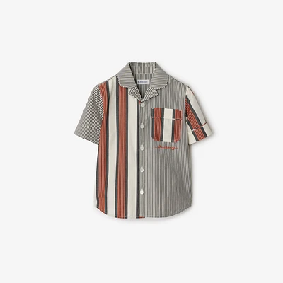 Striped Cotton Shirt in Multicolour | Burberry® Official