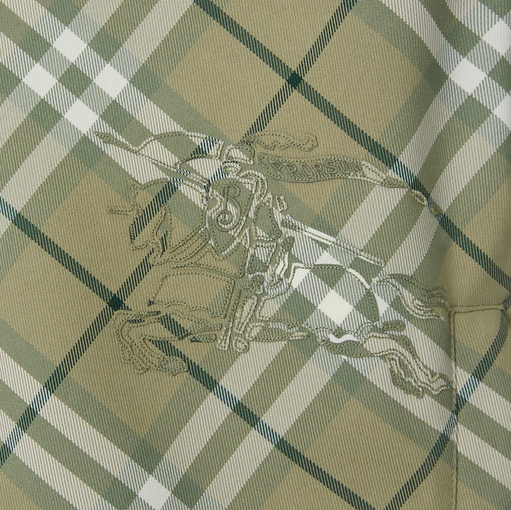 Cropped Reversible Check Hooded Jacket in Skylark - Women, Nylon | Burberry® Official