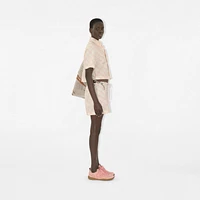 Check Cotton Pyjama Shorts in Dusky rose - Women | Burberry® Official