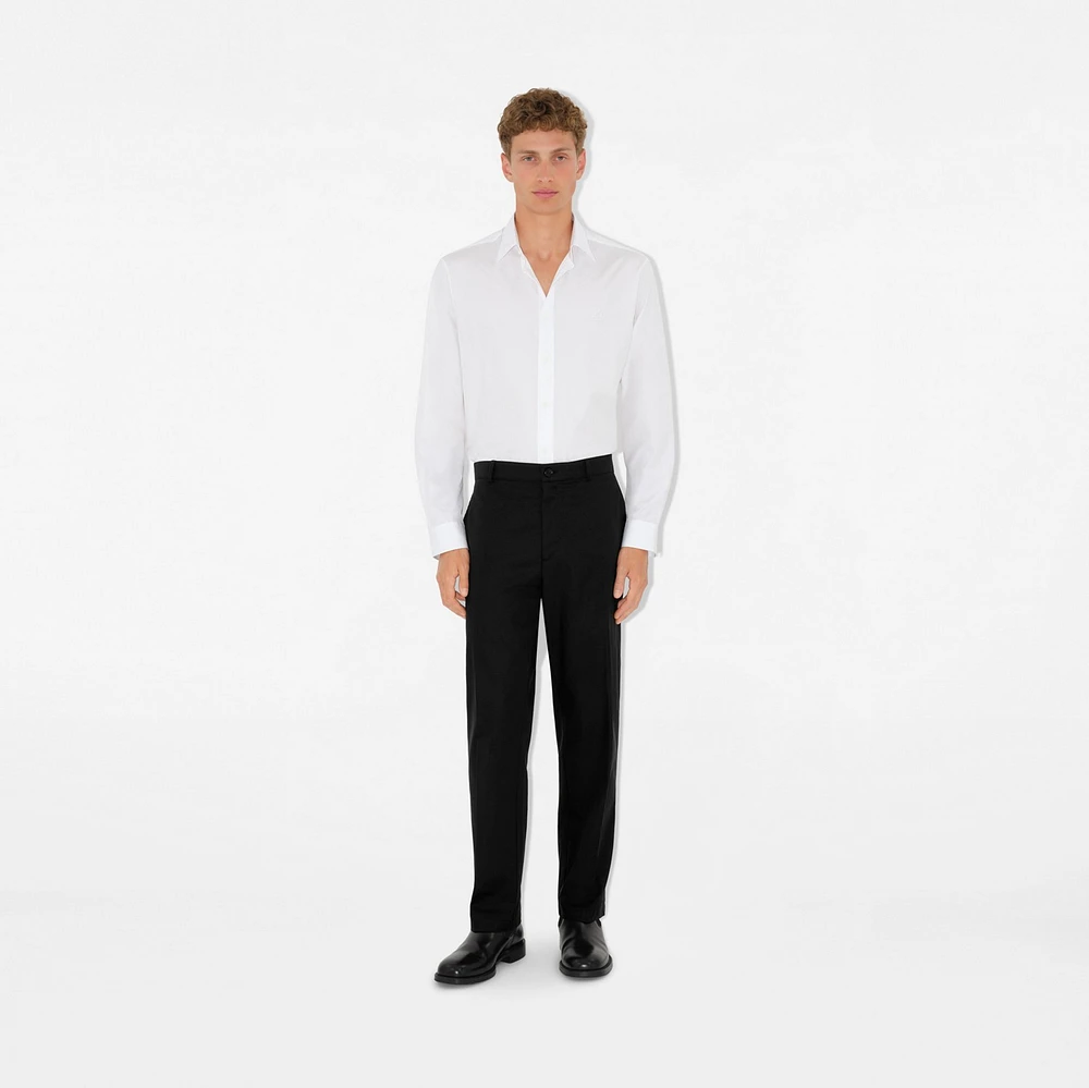Cotton Trousers in Black - Men | Burberry® Official