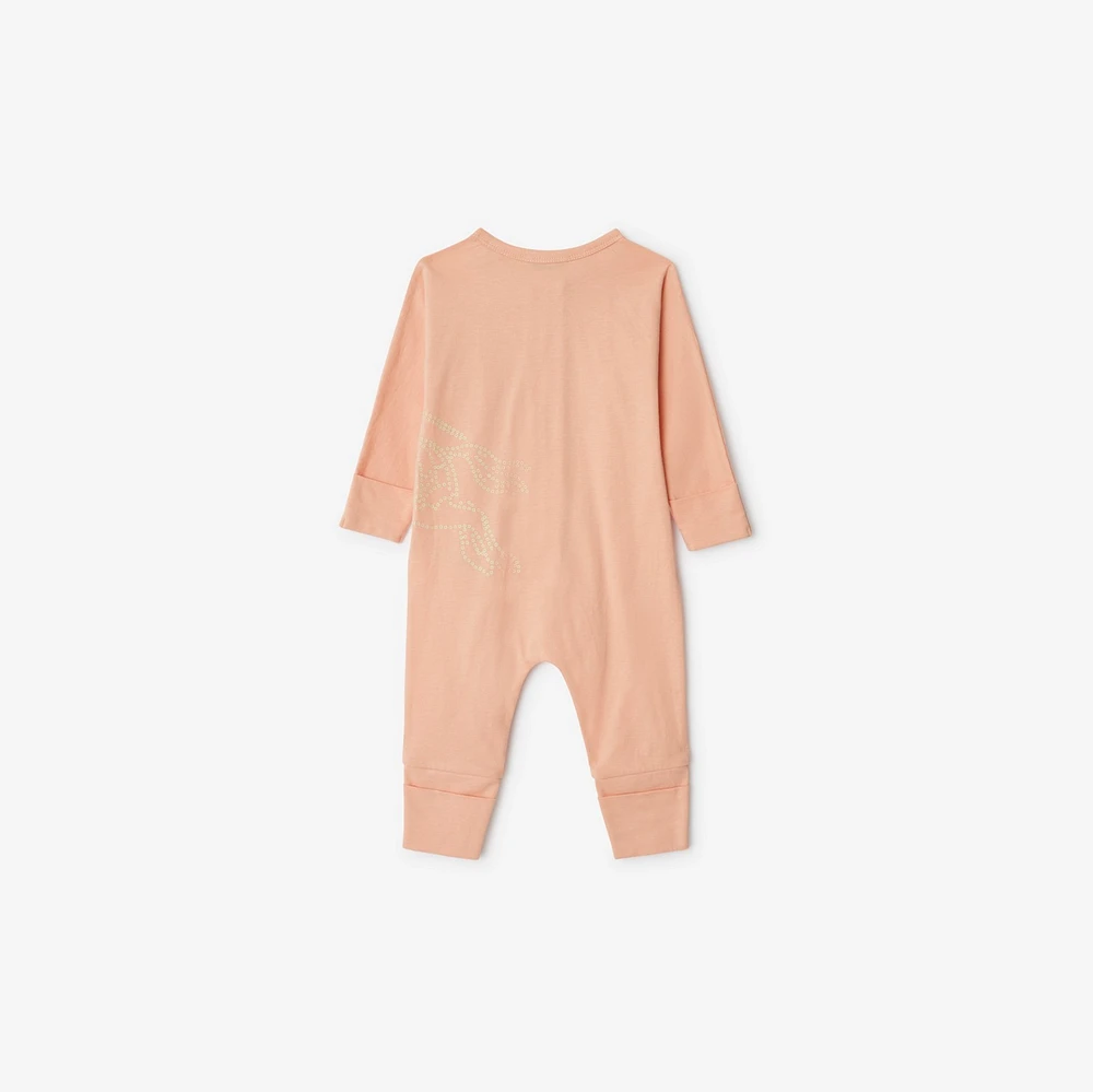 EKD Cotton Two-piece Baby Gift Set in Apricot - Children | Burberry® Official