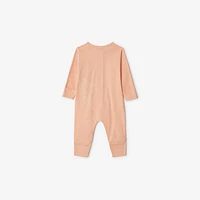 EKD Cotton Two-piece Baby Gift Set in Apricot - Children | Burberry® Official
