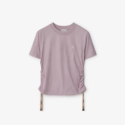 Festival Cotton T-shirt in Wisteria - Women | Burberry® Official