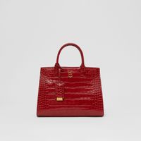 Mini Embossed Leather Frances Bag in Dark Carmine - Women | Burberry® Official
