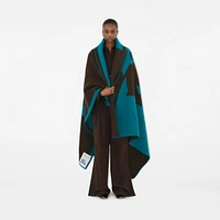 EKD Wool Blanket in Kingfisher/snug | Burberry® Official